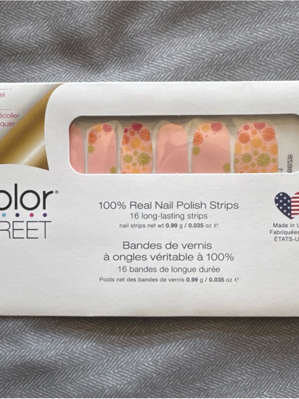 Color Street Pink Citrus Blossom Nail Polish Strips - Picture 2 of 6